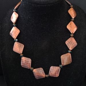 Hand crafted necklace in bronze
